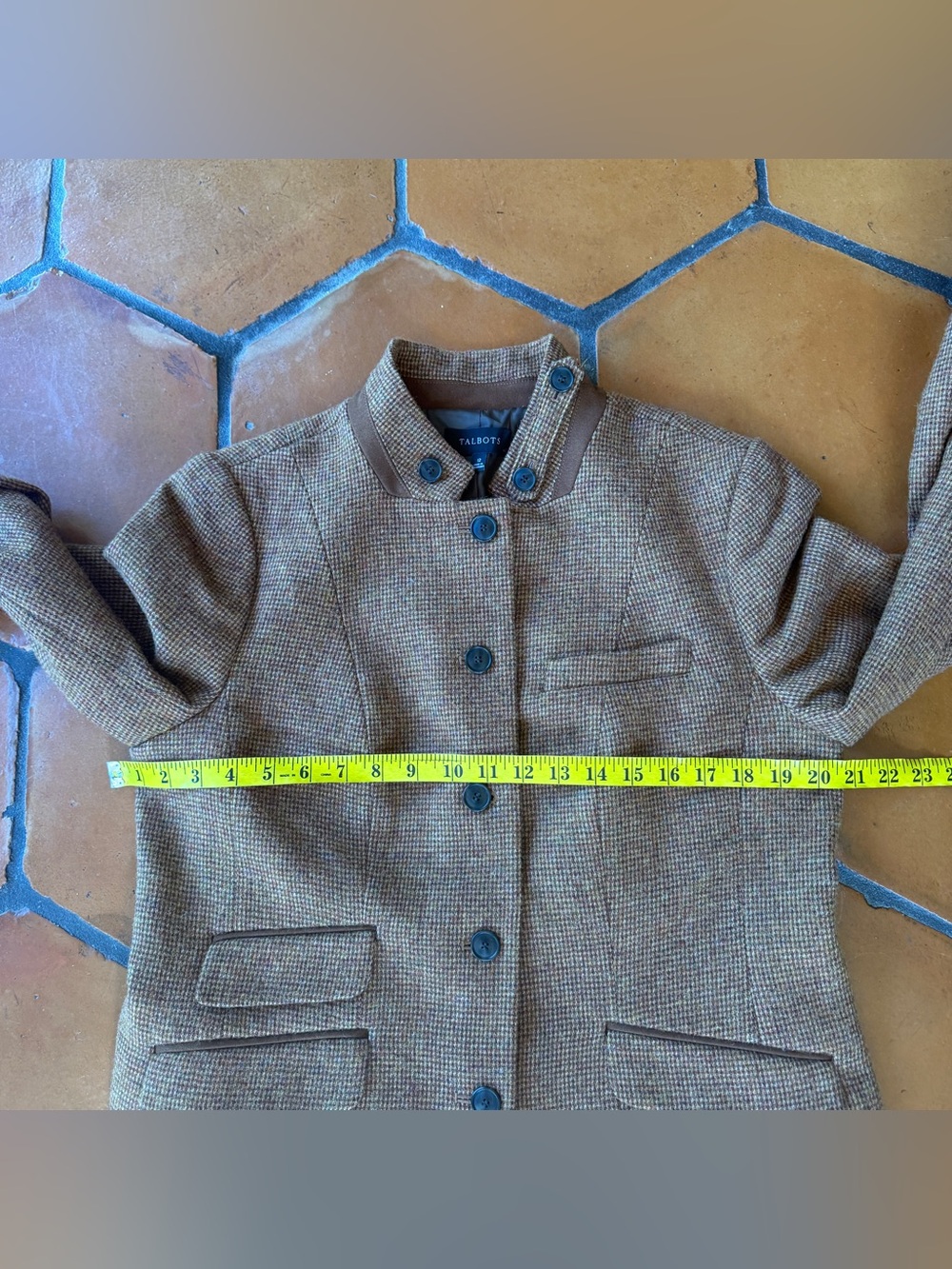 Talbots Blazer Women’s 12 Wool Jacket Old Money Field Coat Country Estate Preppy - Picture 9 of 9